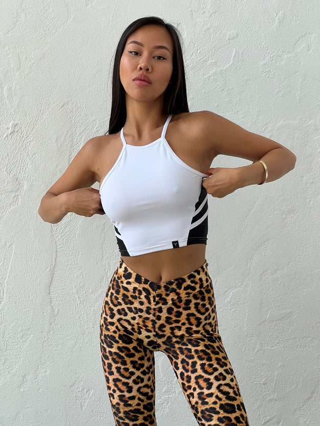 Sports Top FITRUN Crop Top "White"
