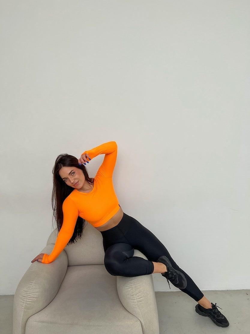 Укорочений рашгард FITRUN Rashguard Midi "Orange"