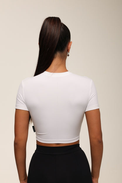 Футболка укорочена FITRUN T-shirt Short SKIN BASE "White VE"