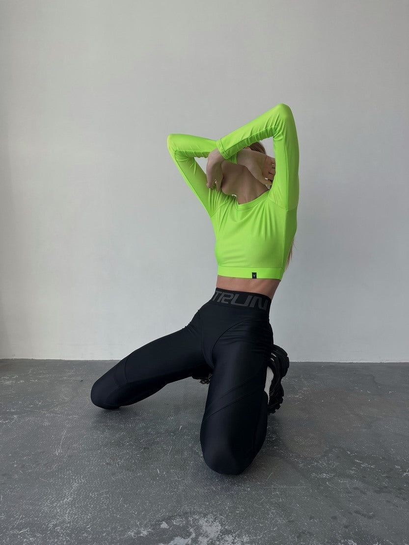 Легінси FITRUN Leggings Super Nuts Push-Up "Total Black"