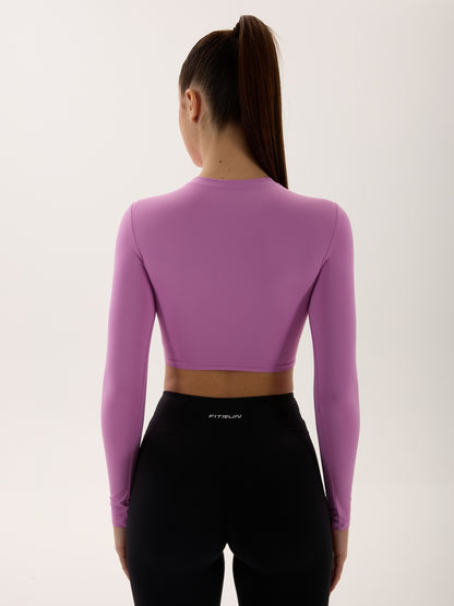 FITRUN Long Sleeve SKIN BASE "Fuchsia VE"