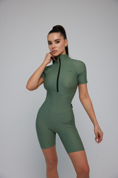 Комбінезон FITRUN Jumpsuit Base Short "Total Olive"
