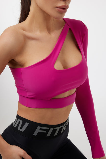 Shortened Rashguard FITRUN Rashguard Racy "Total Rose"