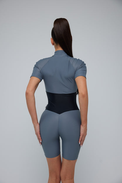 Jumpsuit FITRUN Jumpsuit Base Short "Silver"