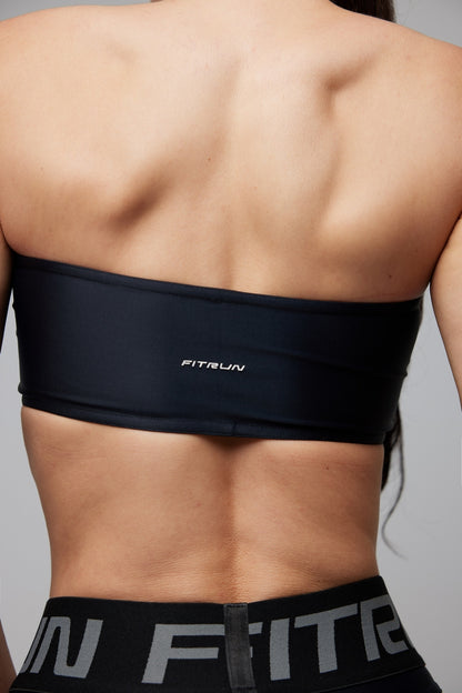 Спортивний Топ FITRUN Top Bandeau SPIDER "Total Black"