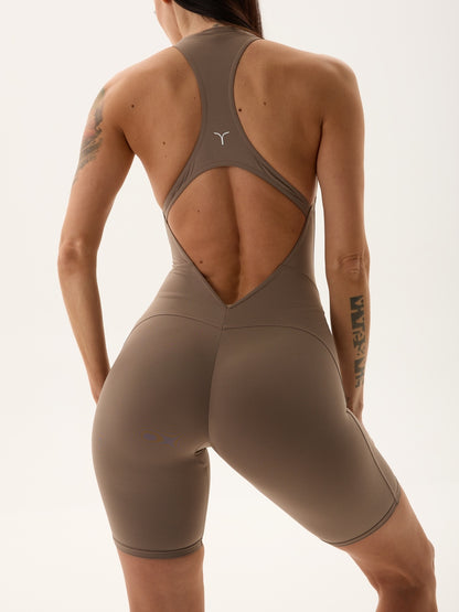 Jumpsuit FITRUN YOGA Short "Sand VE"