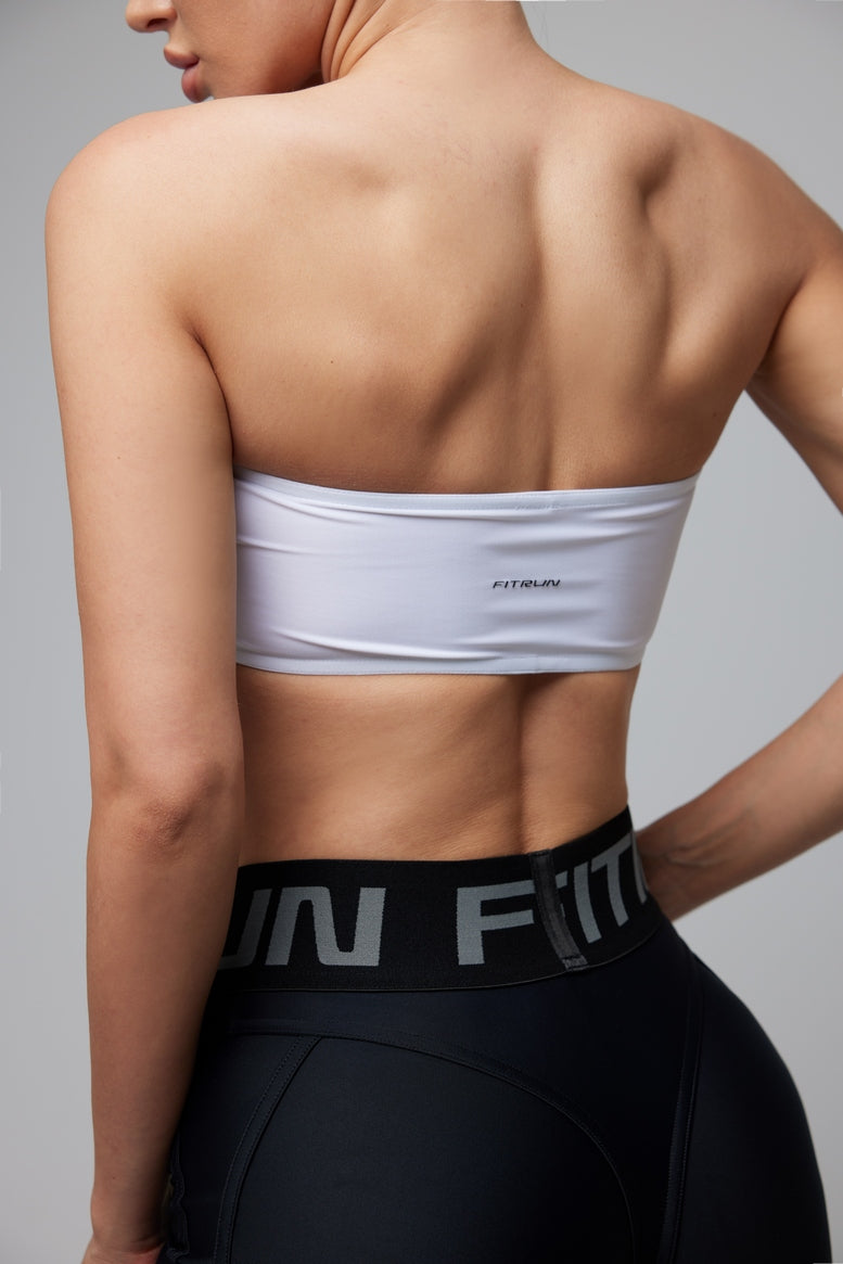 Спортивний Топ FITRUN Top Bandeau SPIDER "Total White"