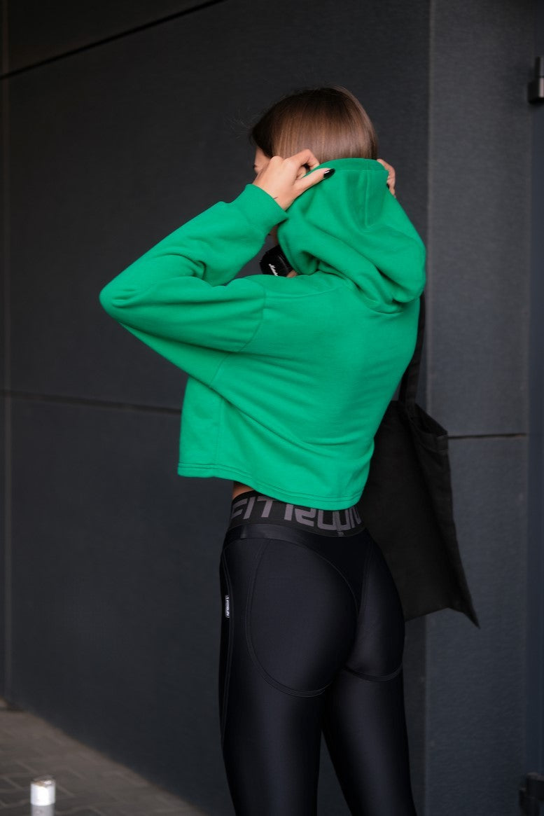 Худі FITRUN Hoodie Midi "Green"