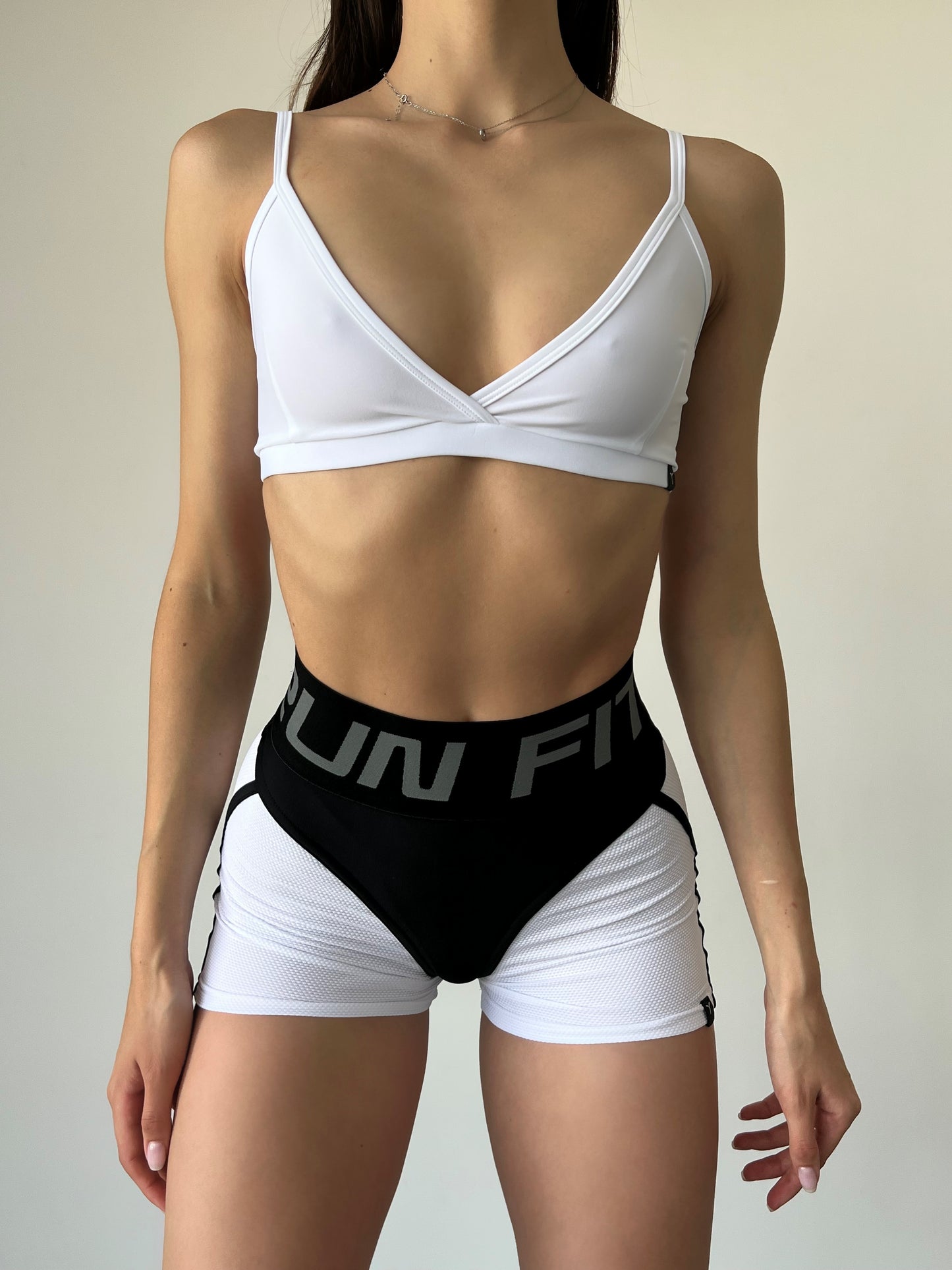 Шорти FITRUN Shorts Super Nuts "White Relief"