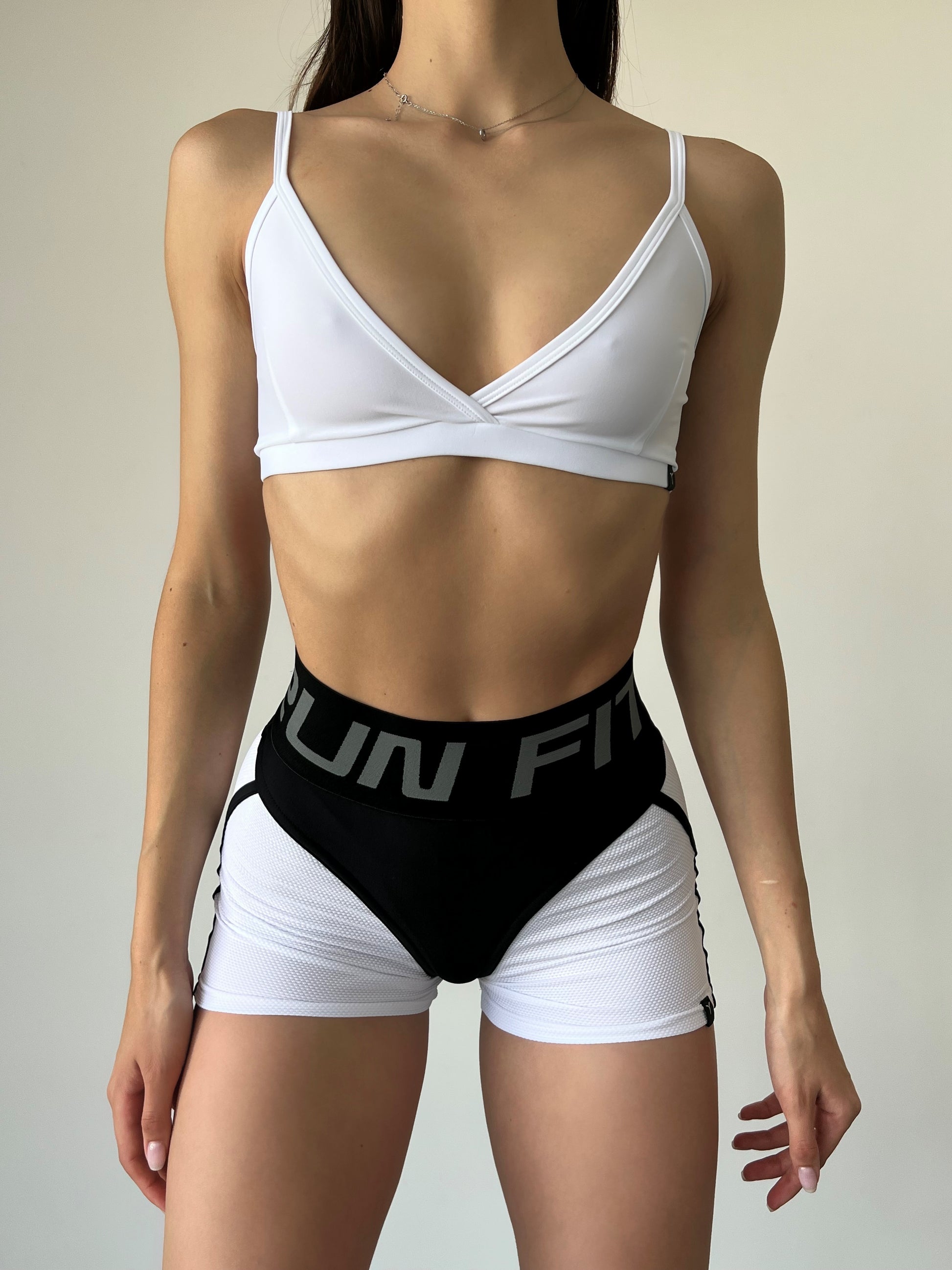 Шорти FITRUN Shorts Super Nuts "White Relief"