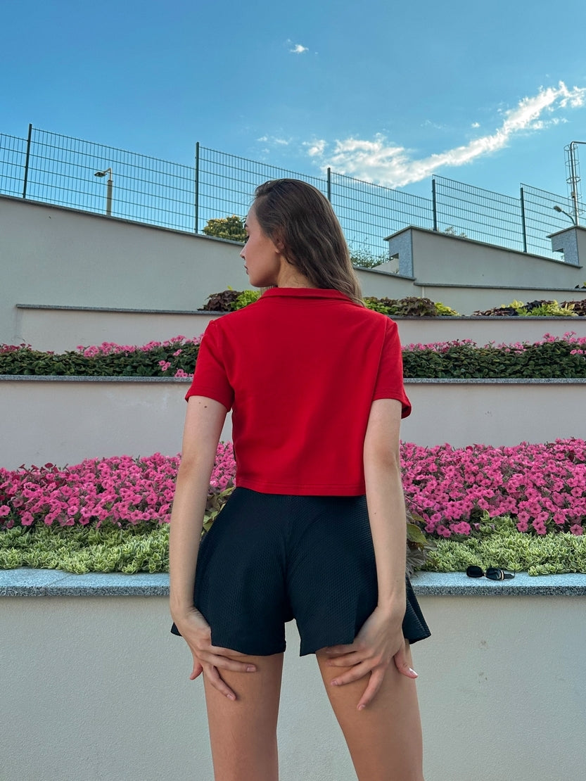 Поло FITRUN Polo Midi "Red"