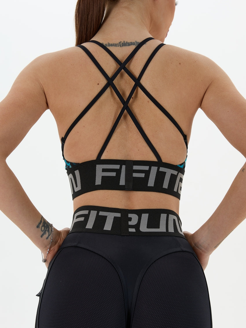 Sports Top FITRUN Top X Brand "Leo Blue"