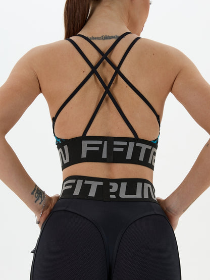 Sports Top FITRUN Top X Brand "Leo Blue"