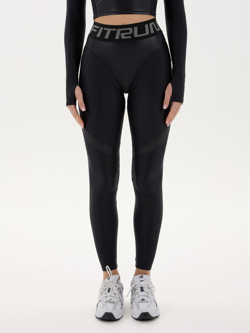 Leggings FITRUN Super Nuts Push-Up "Black Blaze"