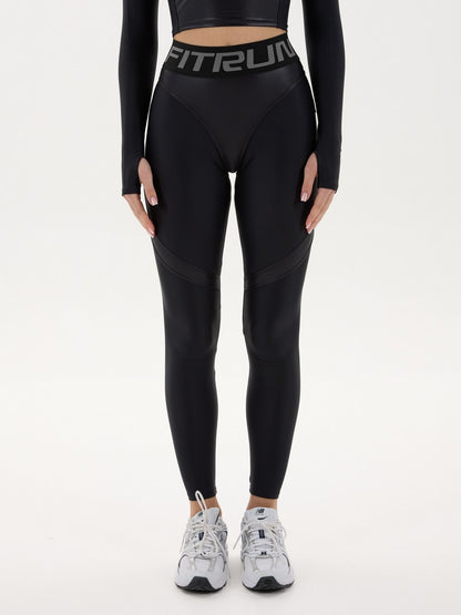 Leggings FITRUN Super Nuts Push-Up "Black Blaze"