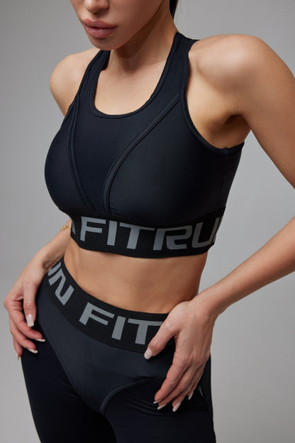 Sports Top FITRUN Top "Total Black"