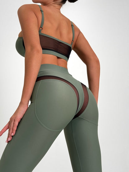Leggings FITRUN Leggings SPIDER EVA "Olive"