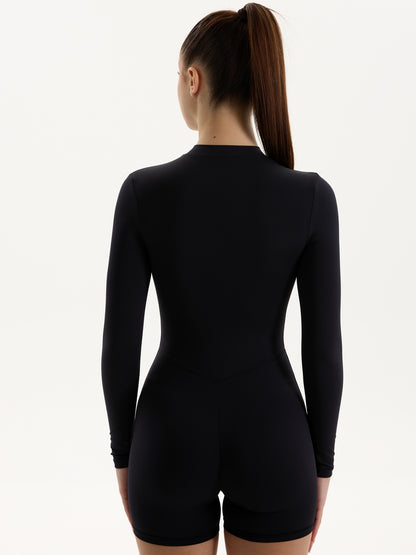 Jumpsuit FITRUN SKIN ZIP Short "Black VE"