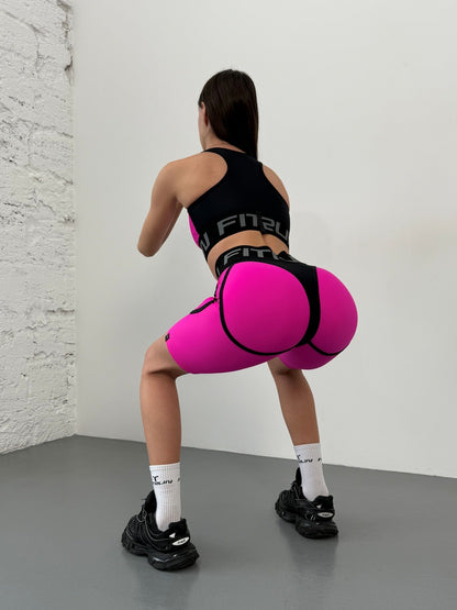 Cycling Short FITRUN Cycling Super Nuts "Pink"