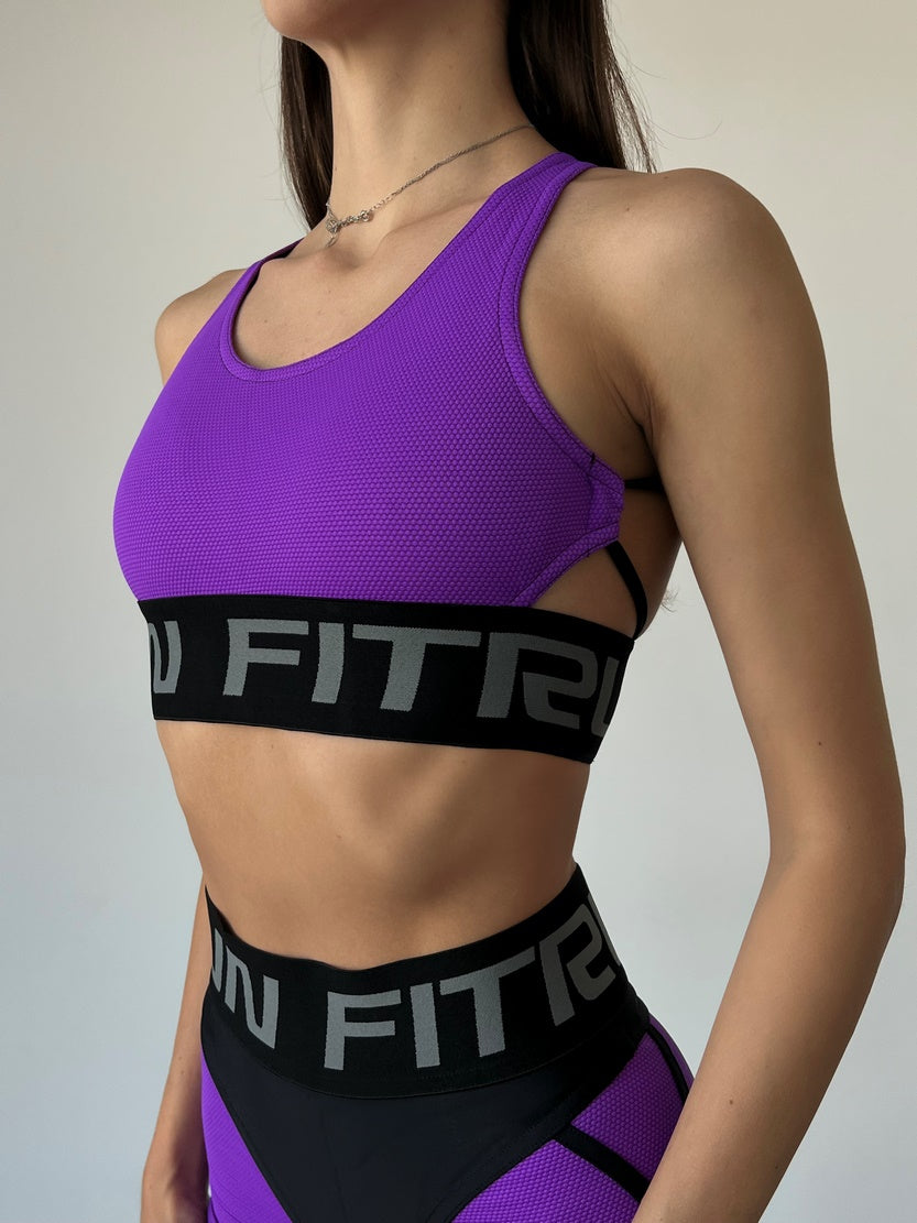 Спортивний Топ FITRUN Top X "Purple Relief"