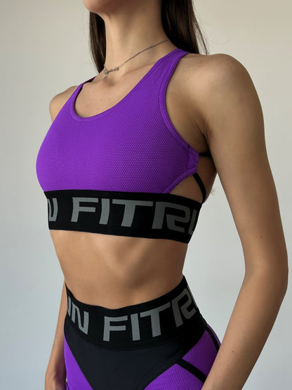 Спортивний Топ FITRUN Top X "Purple Relief"