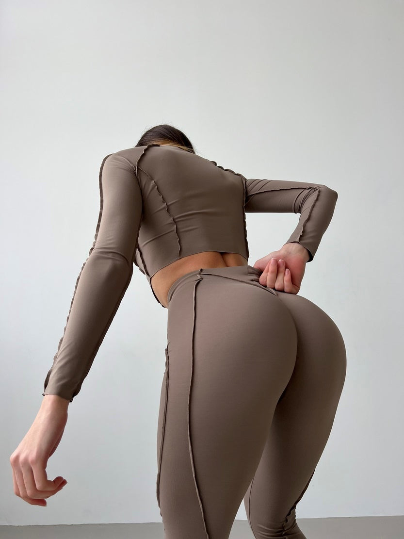 Укорочений рашгард FITRUN Rashguard-Corset Versa "Sand VE"