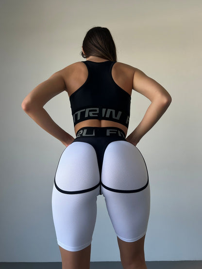 Cycling Short FITRUN Cycling Super Nuts "White Relief"