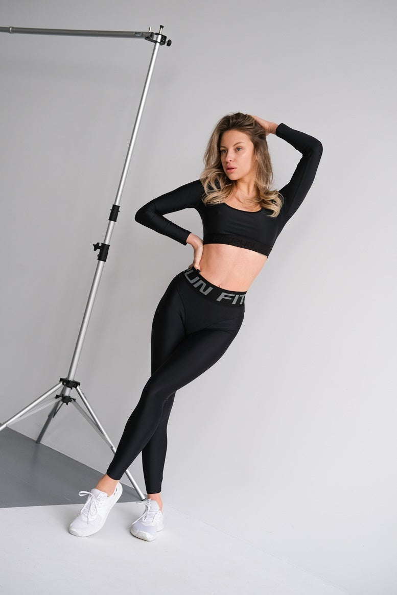 Легінси FITRUN Leggings Sculpt "Total Black"