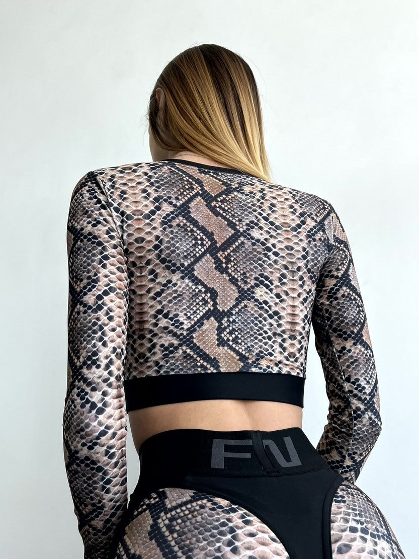 Укорочений рашгард FITRUN Rashguard Midi "Python"