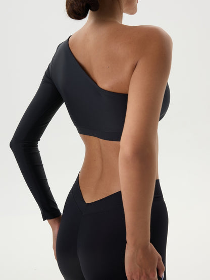 Long Sleeve FITRUN Racy "Total Black"