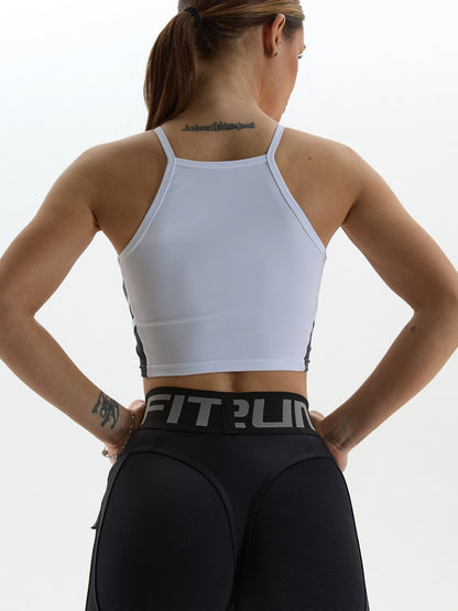 Sports Top FITRUN Crop Top "White"