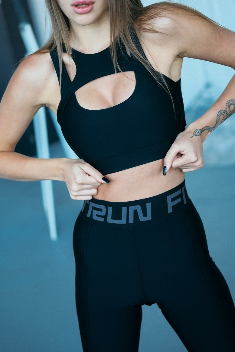 Спортивний Топ FITRUN Top Comfort "Total Black"