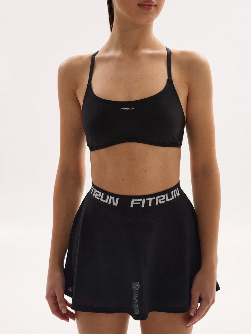 FITRUN Tennis Skort W1 "Total Black"