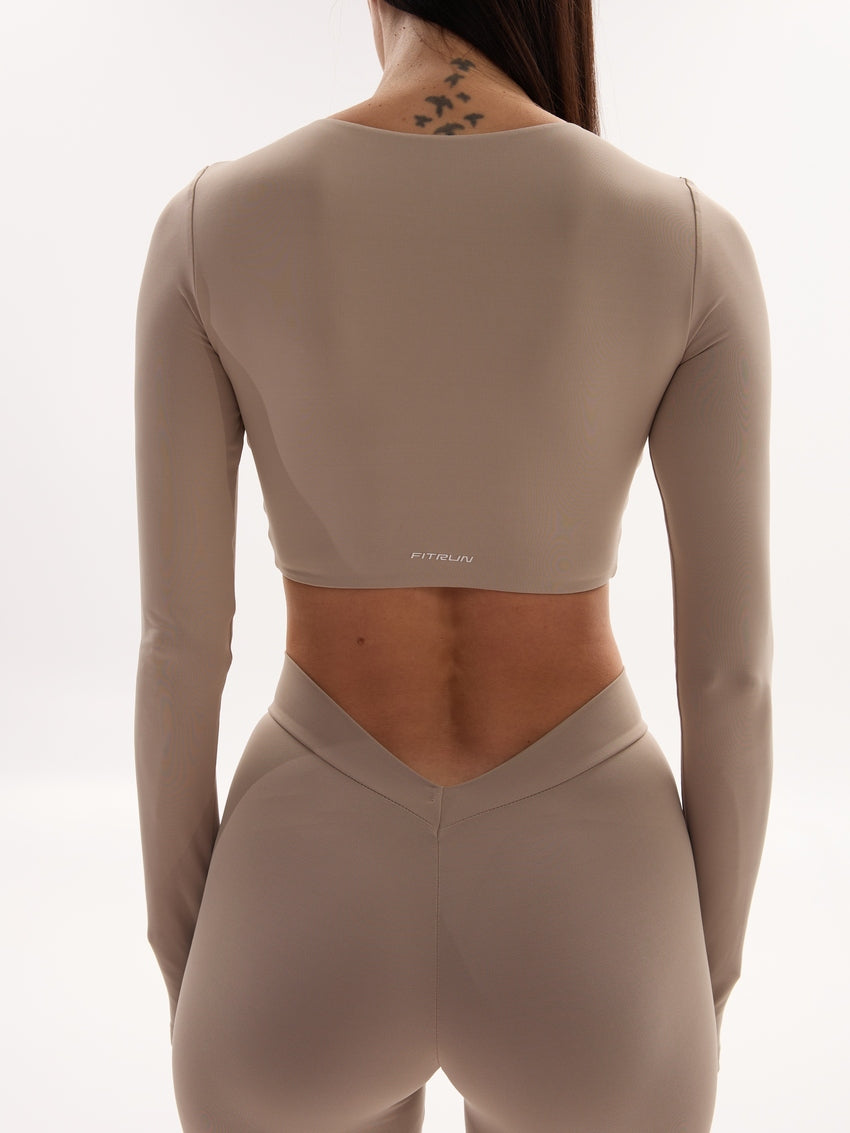 FITRUN Long Sleeve YOGA "Latte NE"
