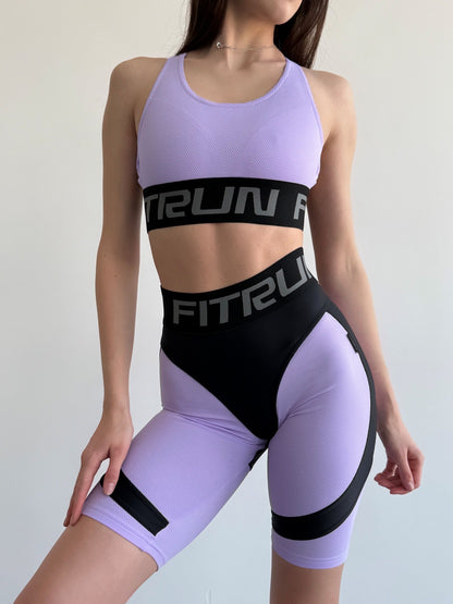 Велосипедки FITRUN  Cycling Super Nuts Push-Up "Lilac Relief"