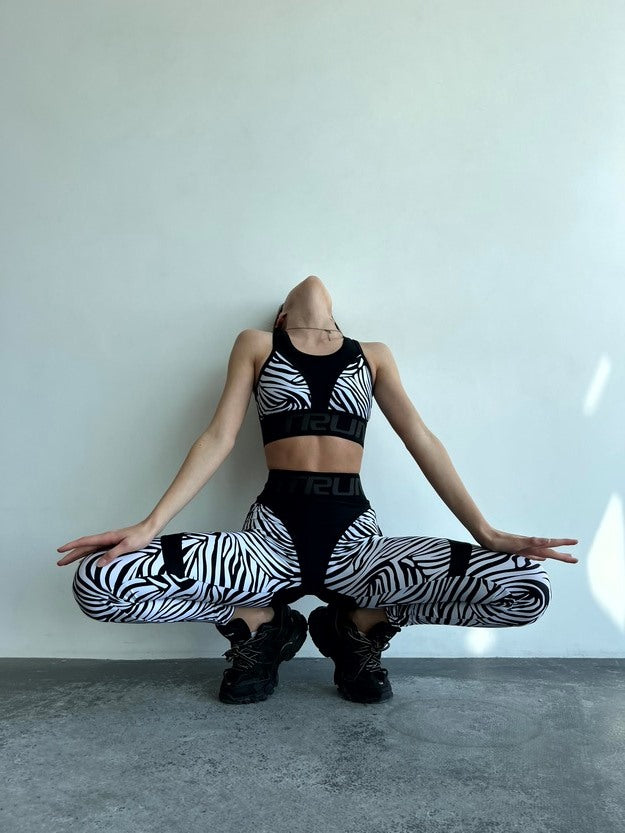 Легінси FITRUN Leggings Super Nuts Push-Up "Zebra"