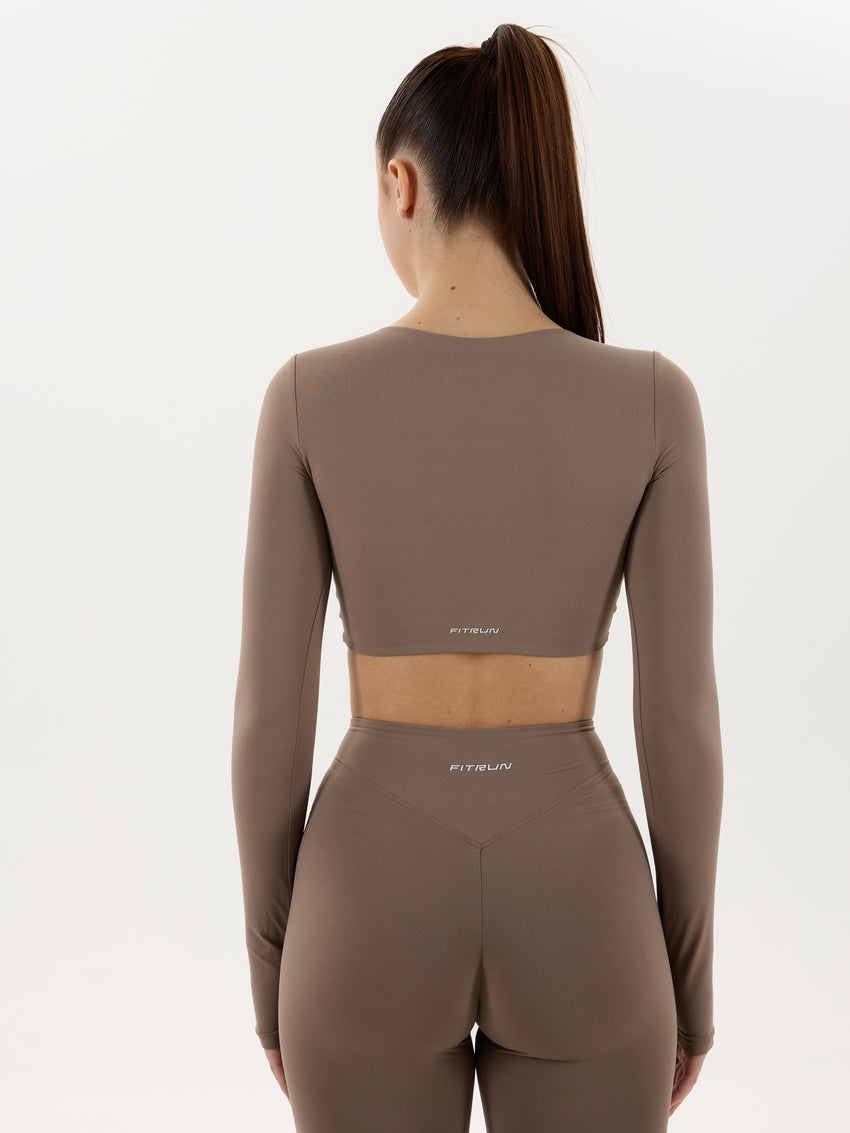 Long Sleeve FITRUN YOGA "Sand VE"