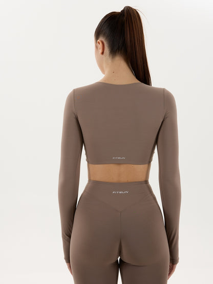 Long Sleeve FITRUN YOGA "Sand VE"