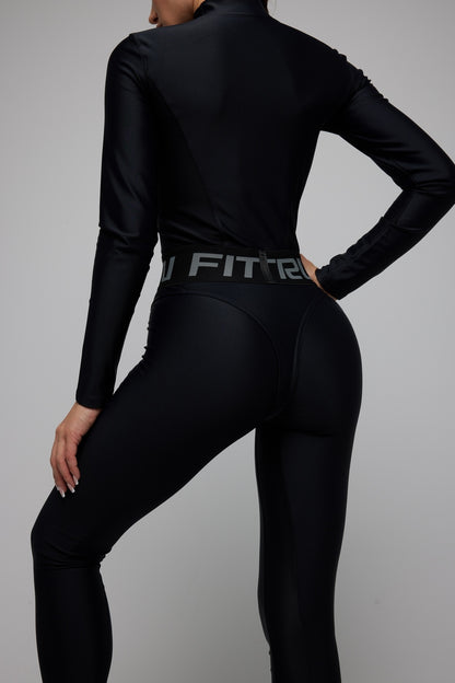 Jumpsuit FITRUN Jumpsuit Super Nuts Long "Total Black"