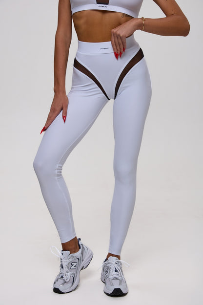 Leggings FITRUN Leggings SPIDER EVA "White"