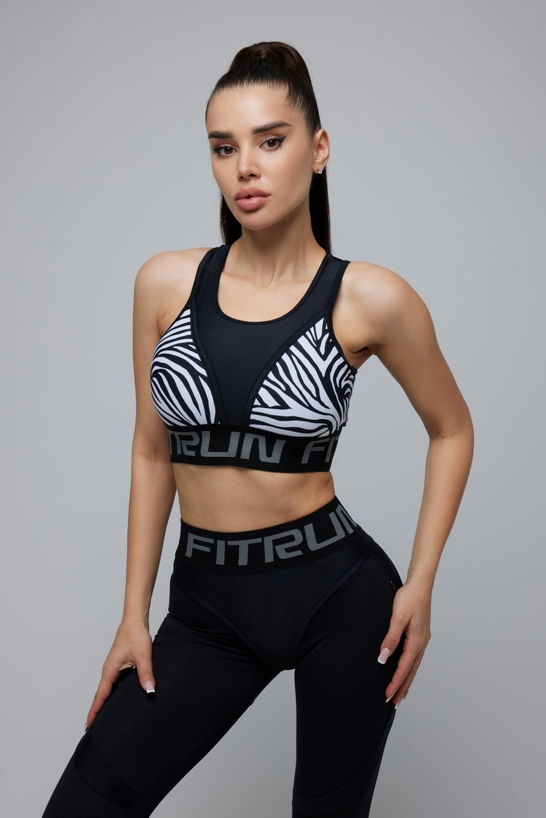 Sports Top FITRUN Top "Zebra"