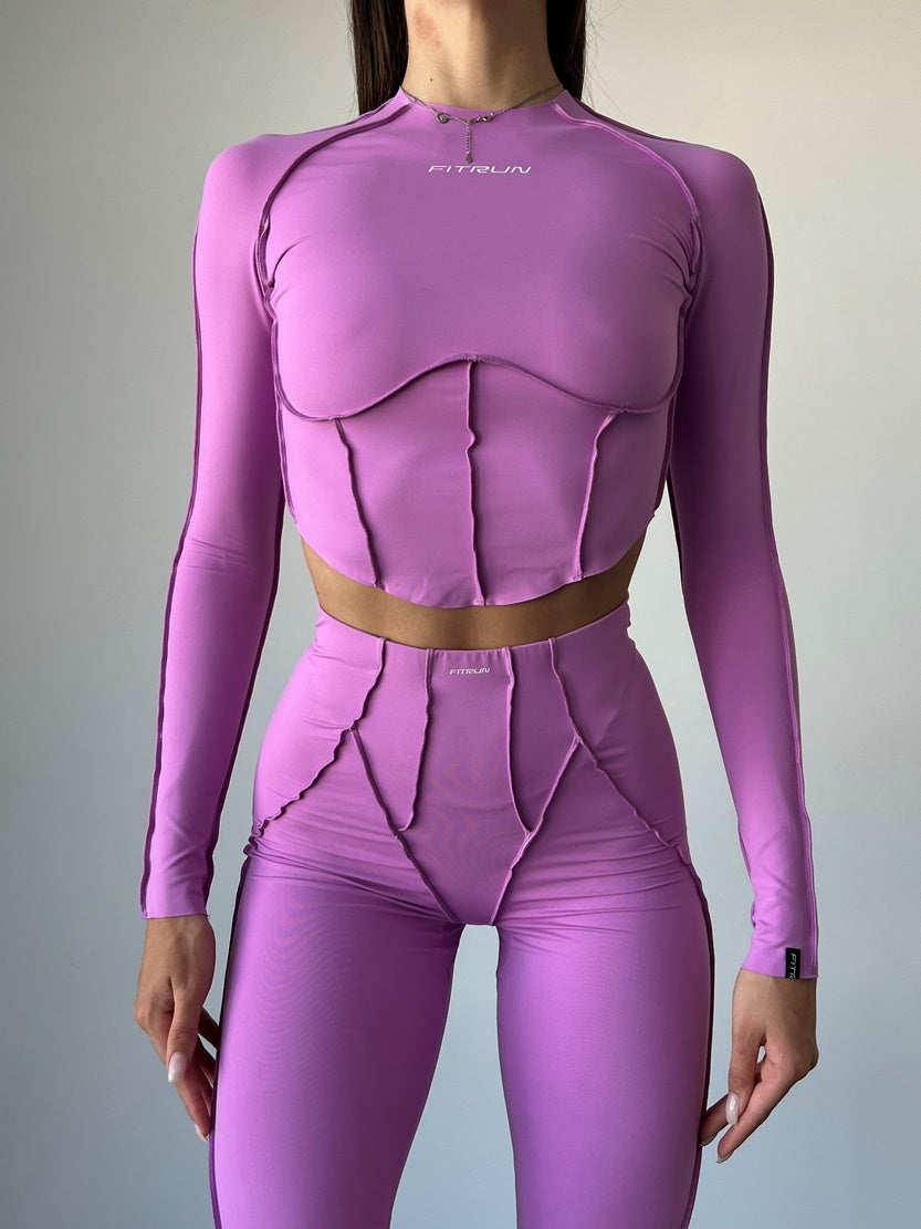 Укорочений рашгард FITRUN Rashguard-Corset Versa "Fuchsia VE"