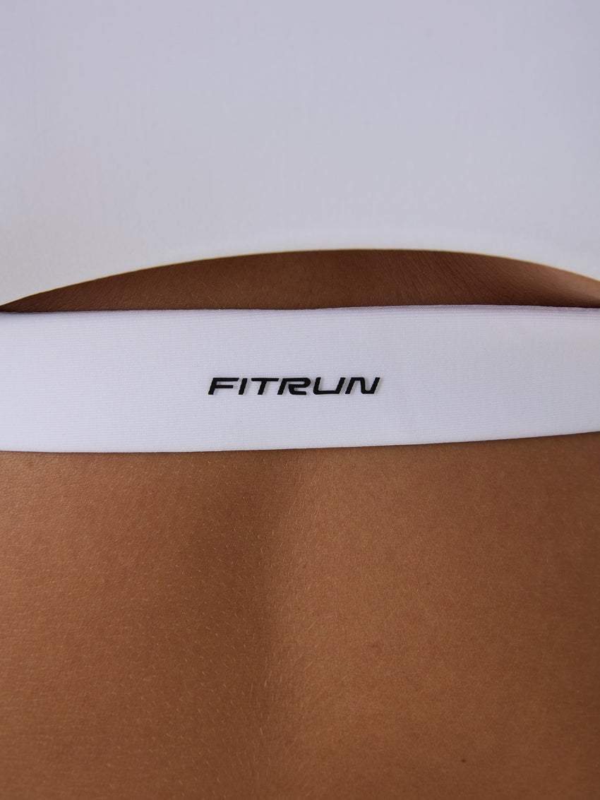 Sports Top FITRUN Top Racy "Total White"