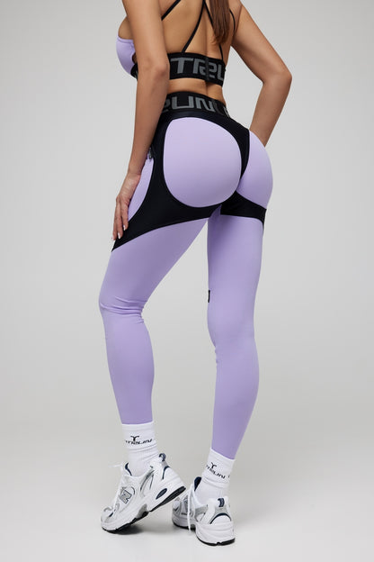 Leggings FITRUN Leggings Super Nuts Push-Up "Lilac Relief"