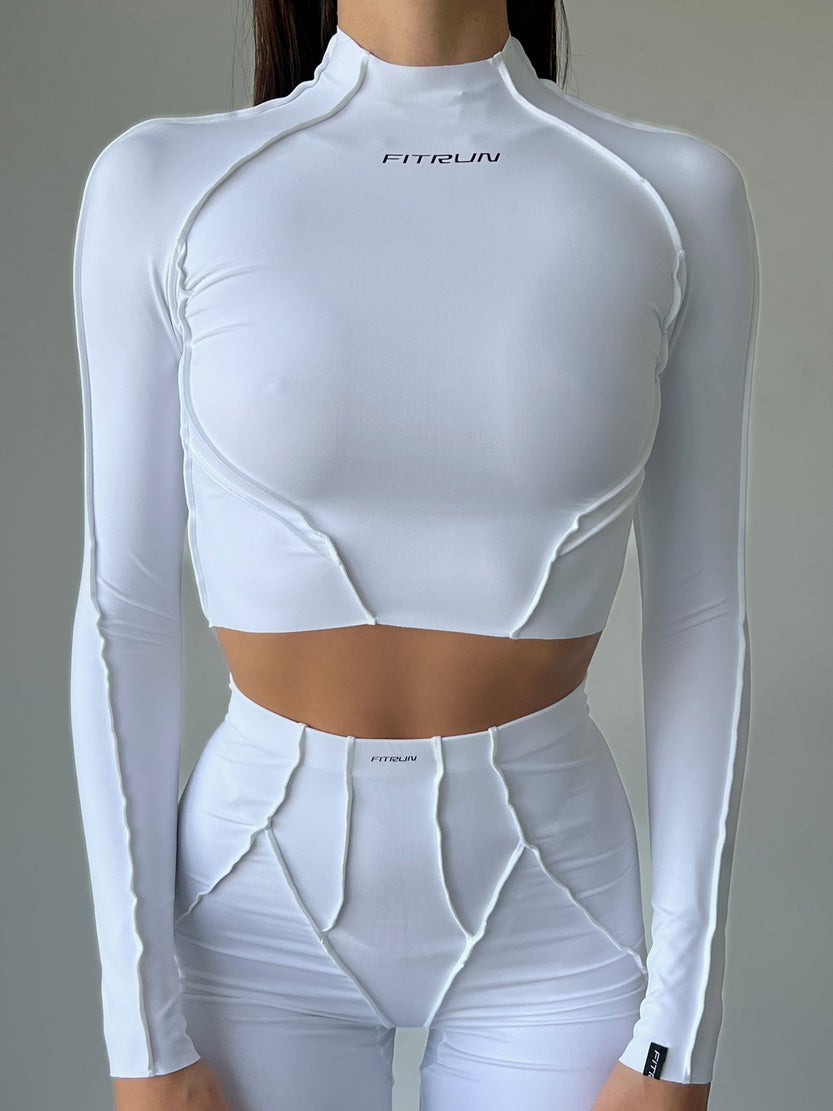 Укорочений рашгард FITRUN Rashguard Versa "White VE"