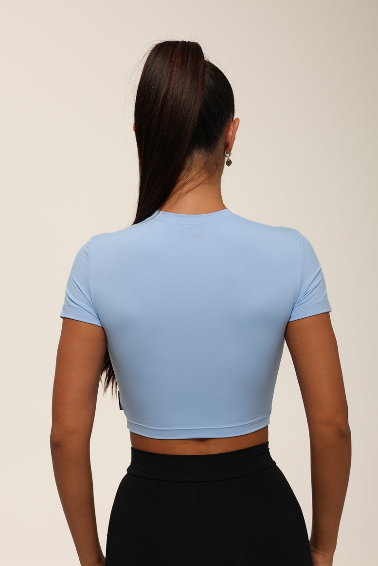 Футболка укорочена FITRUN T-shirt Short SKIN BASE "Sky VE"