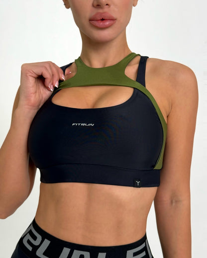 Sports Top FITRUN Top Comfort "Olive Blaze"