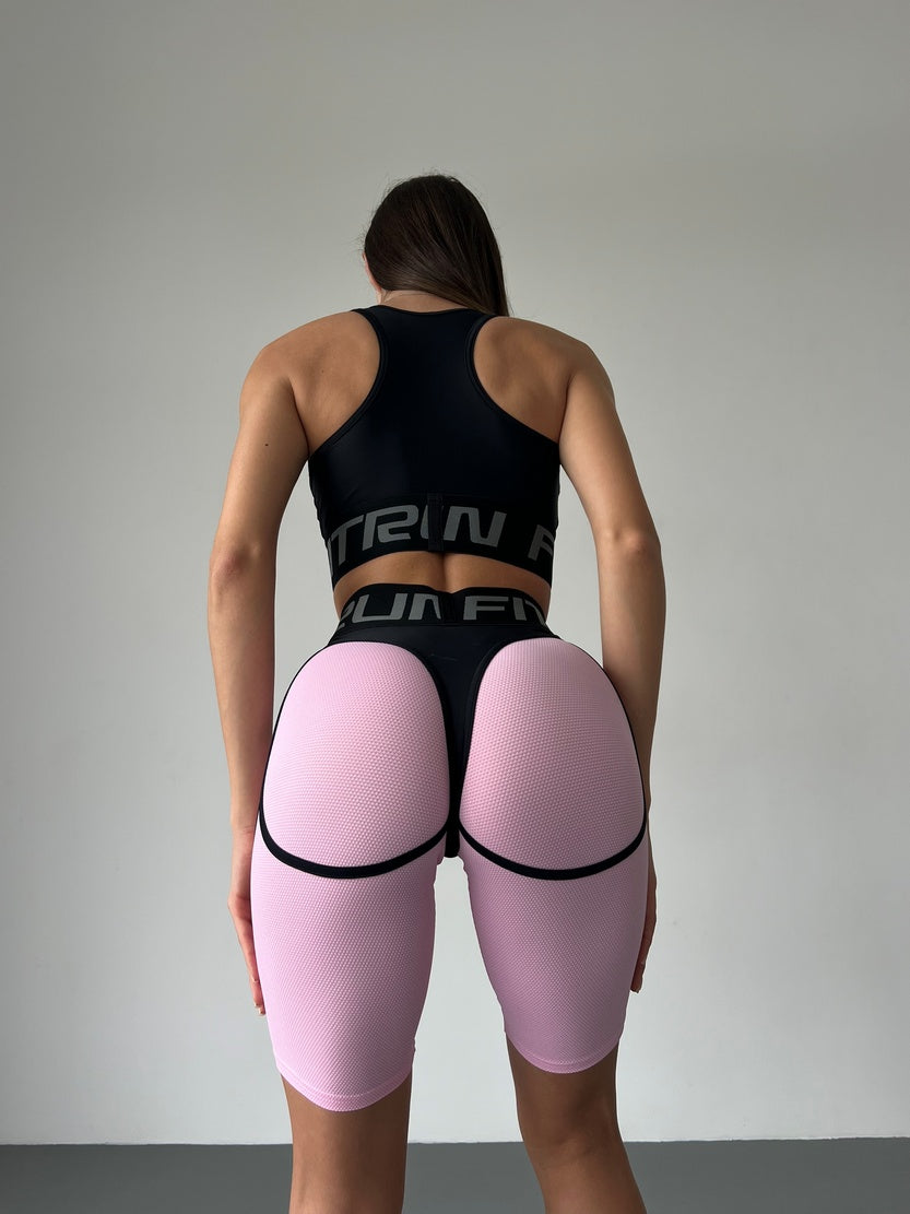 Cycling Short FITRUN Cycling Super Nuts "Flamingo Relief"