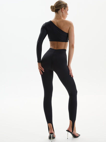 Leggings FITRUN Classic Stirrup "Black VE"