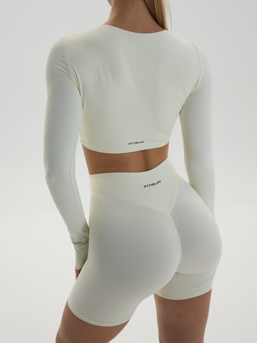 Long Sleeve FITRUN YOGA "Oat Milk NE"